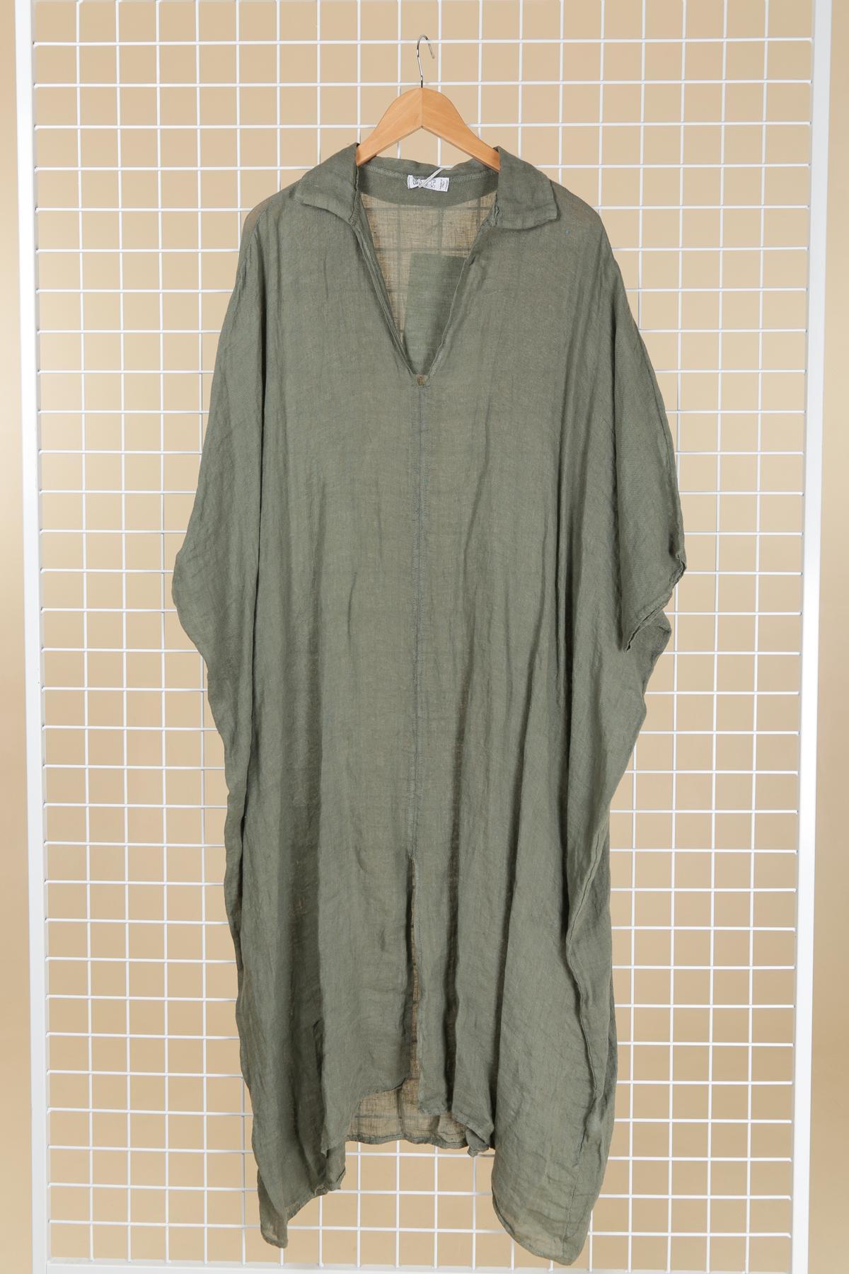 Robes & Combinaisons Femme Kaki La Maison des fibres naturelles 89036 #c Efashion Paris