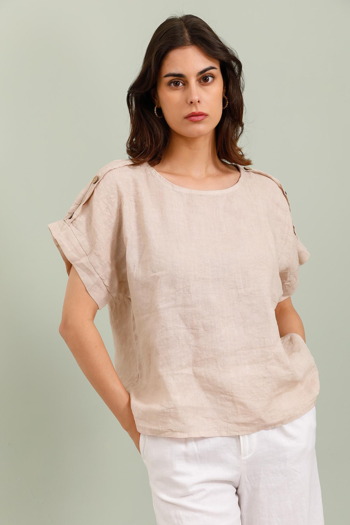 T-shirts Femme Beige LA MAISON DES FIBRES NATURELLES 22201 #c Efashion Paris