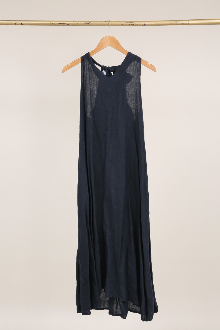 Robes longues Femme Kaki LA MAISON DES FIBRES NATURELLES 26000 ROBE LONGUE EN LIN UNI #c Efashion Paris