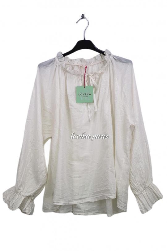 Blouses Femme Bleu ciel LOVIKA 9717-1 Efashion Paris