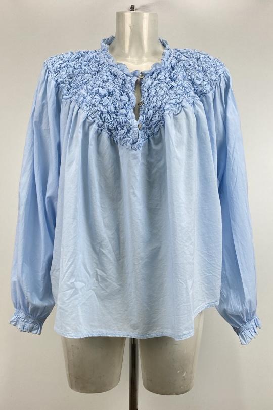 Blusas Mujer Sky blue LOVIKA 80583 Efashion Paris
