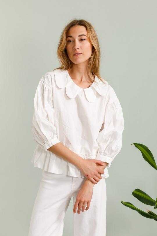 Blouses Femme Blanc LOVIKA 30166-1 Efashion Paris