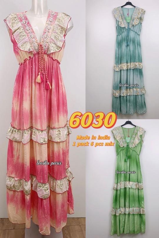 Robes longues Femme Multicouleur LOVIKA 6230 Efashion Paris