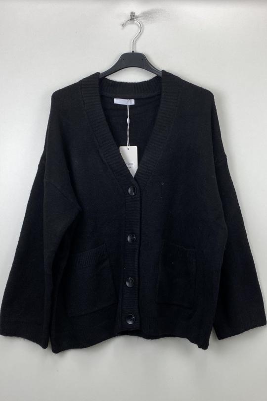 Gilets Femme Noir LOVIKA LK9069 Efashion Paris