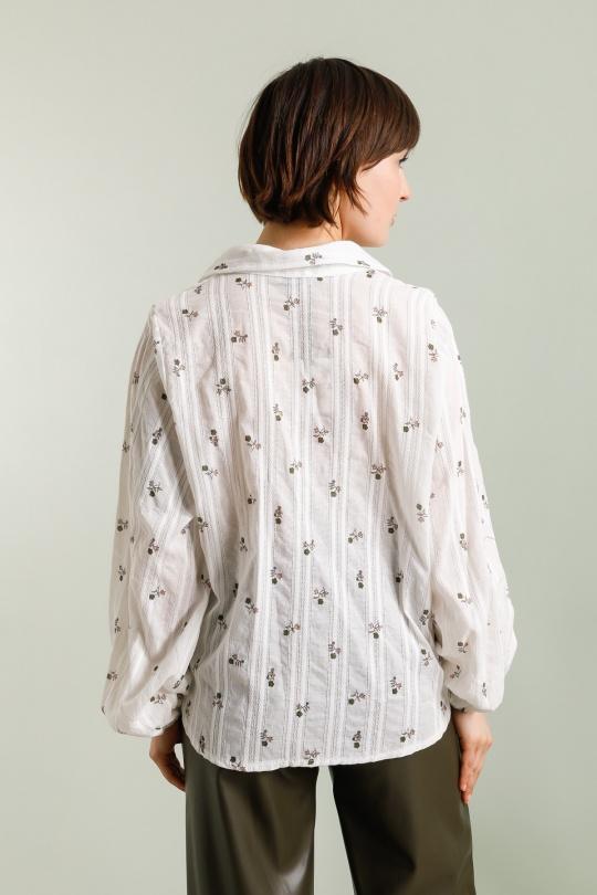 Blouses Femme Kaki LOVIKA L9285 Efashion Paris