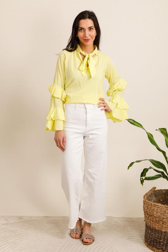 Camicette Donna Yellow LOVIKA 5048 Efashion Paris
