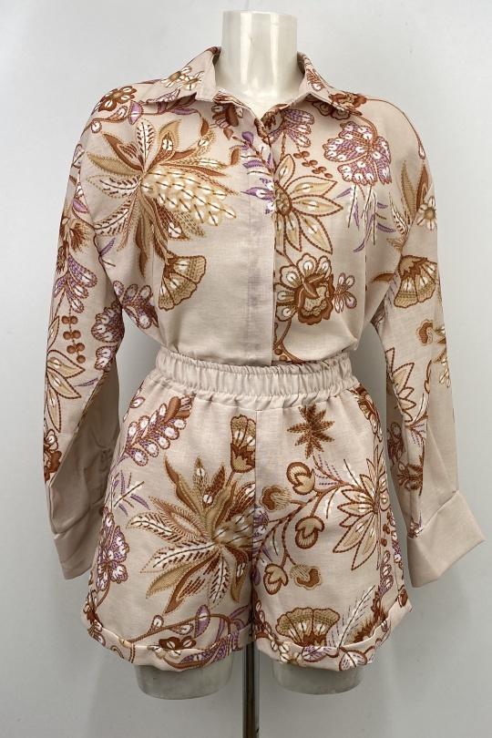 Ensembles Femme Beige LOVIKA 22826 Efashion Paris