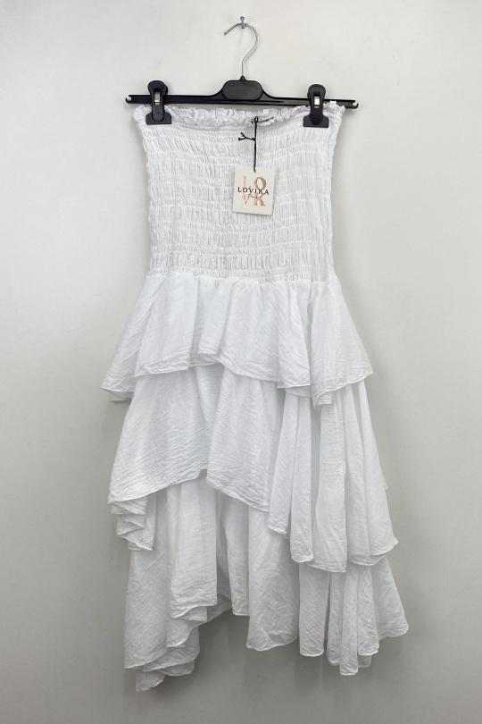 Vestidos cortos Mujer White LOVIKA 5061 Efashion Paris