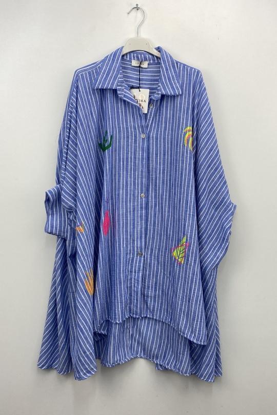 Camisas Mujer Royale blue LOVIKA 108313 Efashion Paris