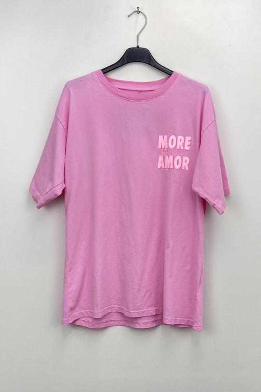 Camisetas Mujer Pink LOVIKA 223 Efashion Paris