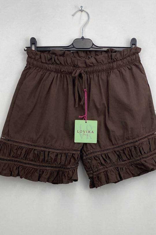 Shorts Femme Choco LOVIKA 60221 Efashion Paris