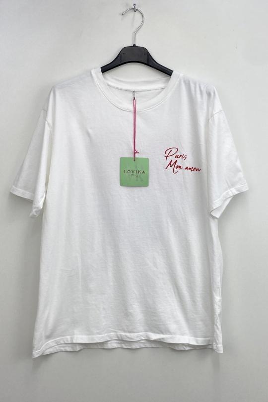 T-shirts Femme Blanc LOVIKA 260 Efashion Paris