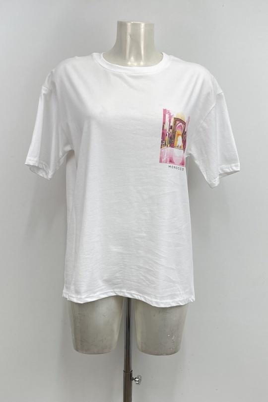 T-shirts Femme Rose LOVIKA 296 Efashion Paris