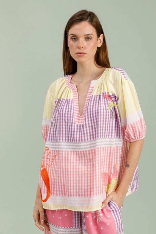 Tops Femme Violet LOVIKA 9754 Efashion Paris