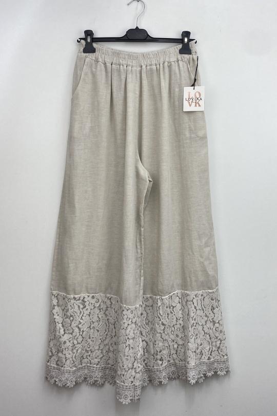 Pantalons Femme Camel LOVIKA 27048 Efashion Paris