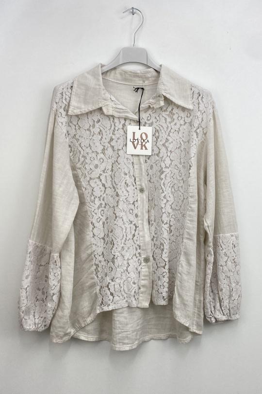 Shirts Women Camel LOVIKA 27050 Efashion Paris