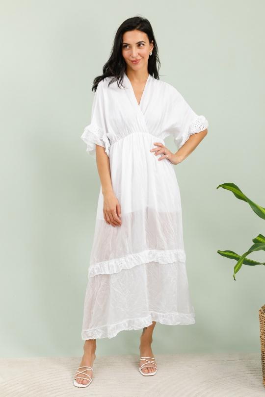 Robes longues Femme Jaune LOVIKA 5189 Efashion Paris