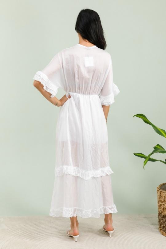 Robes longues Femme Jaune LOVIKA 5189 Efashion Paris