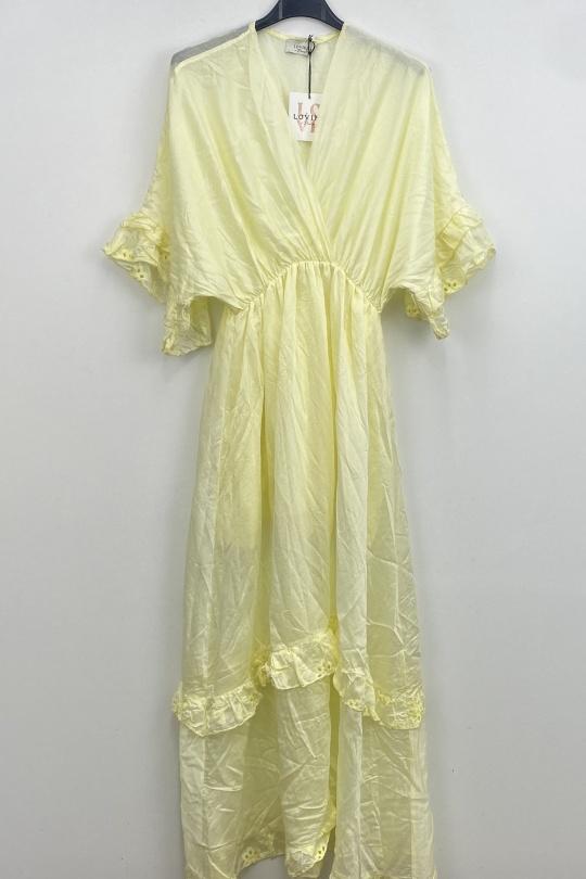 Robes longues Femme Jaune LOVIKA 5189 Efashion Paris