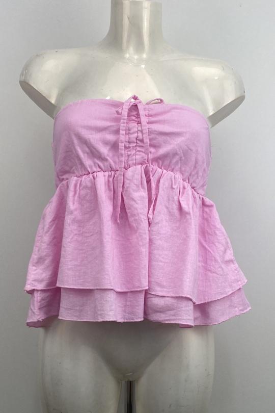 Tops Femme Rose LOVIKA L2238 Efashion Paris