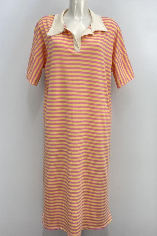 Robes longues Femme Orange LOVIKA 5188 Efashion Paris