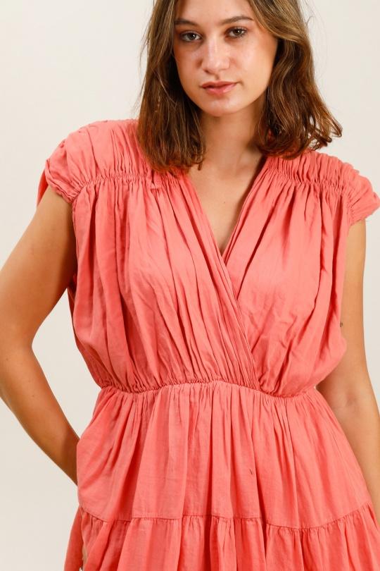 Robes courtes Femme Corail LOVIKA 5068 Efashion Paris