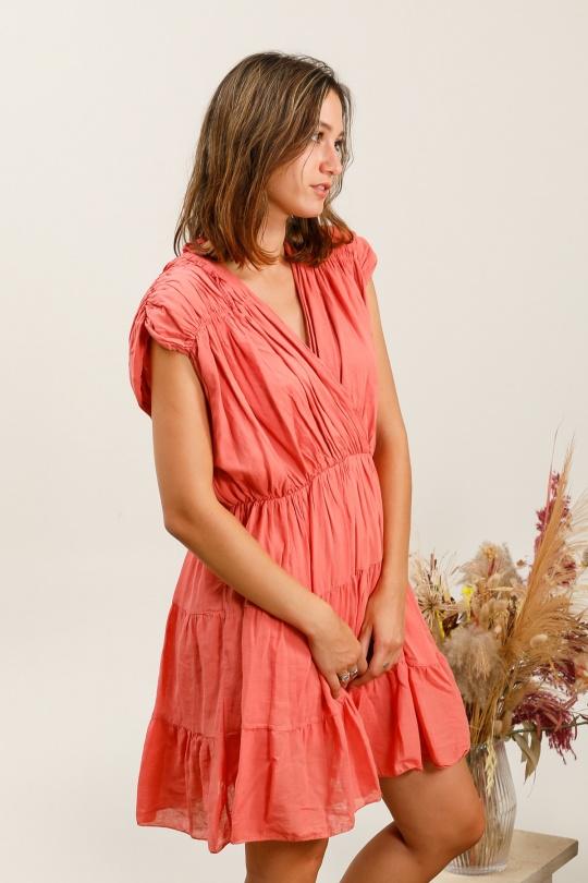 Robes courtes Femme Corail LOVIKA 5068 Efashion Paris