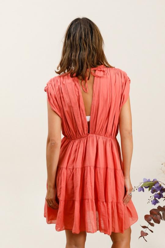 Robes courtes Femme Corail LOVIKA 5068 Efashion Paris