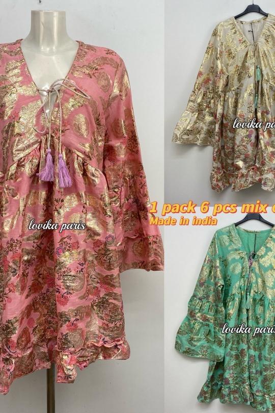 Robes courtes Femme Multicolore LOVIKA L4009 Efashion Paris