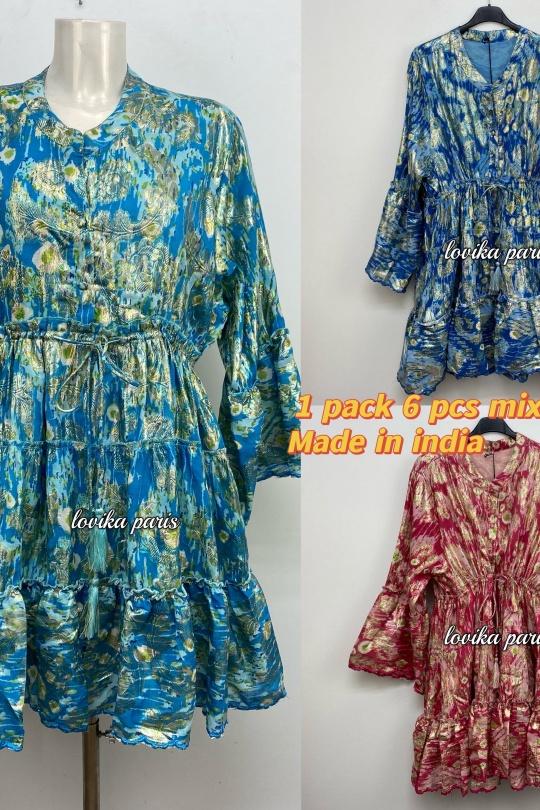 Robes courtes Femme Multicolore LOVIKA L4013 Efashion Paris