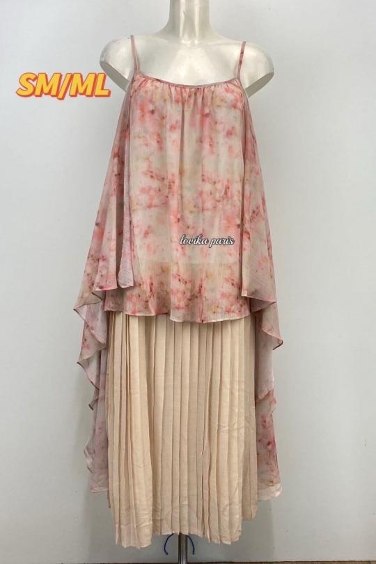 Robes longues Femme Rose LOVIKA 37109 Efashion Paris