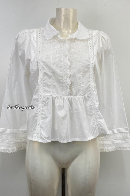 Chemises Femme Blanc LOVIKA 35475 Efashion Paris