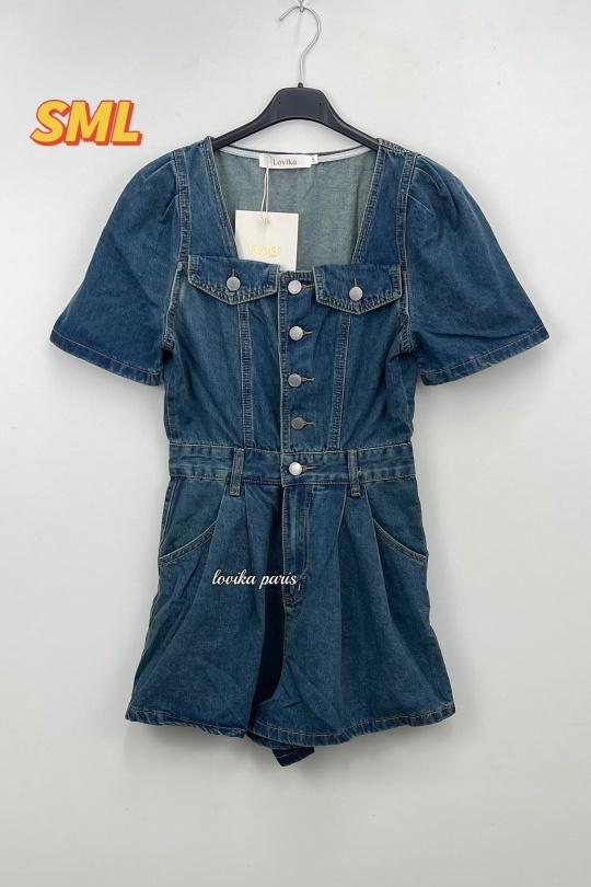 Combinaisons Femme Bleu foncé LOVIKA 37540 Efashion Paris