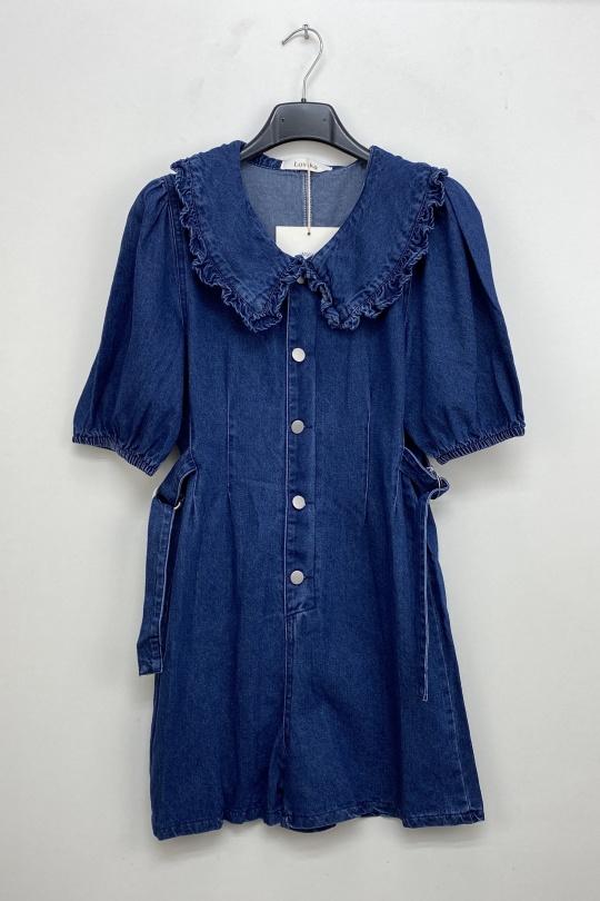 Combinaisons Femme Bleu foncé LOVIKA 9655 Efashion Paris