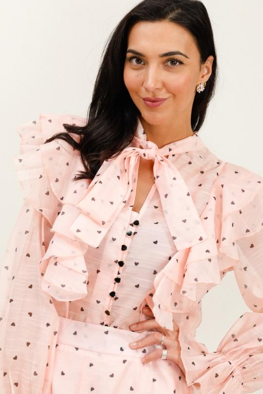 Chemises Femme Rose LOVIKA 35077-1 Efashion Paris