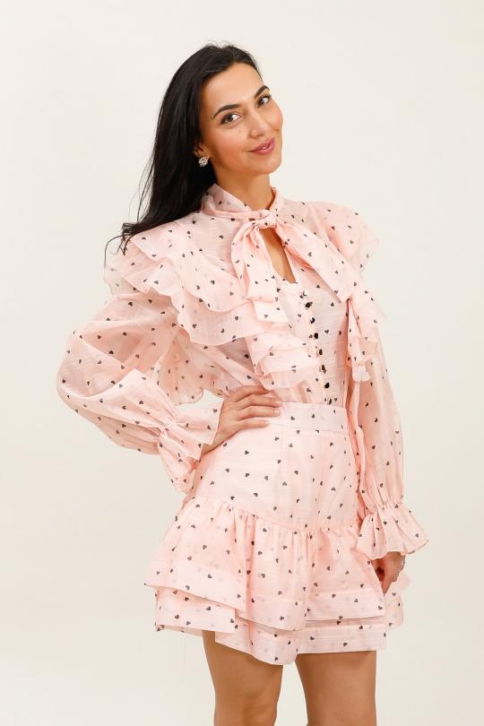 Chemises Femme Rose LOVIKA 35077-1 Efashion Paris