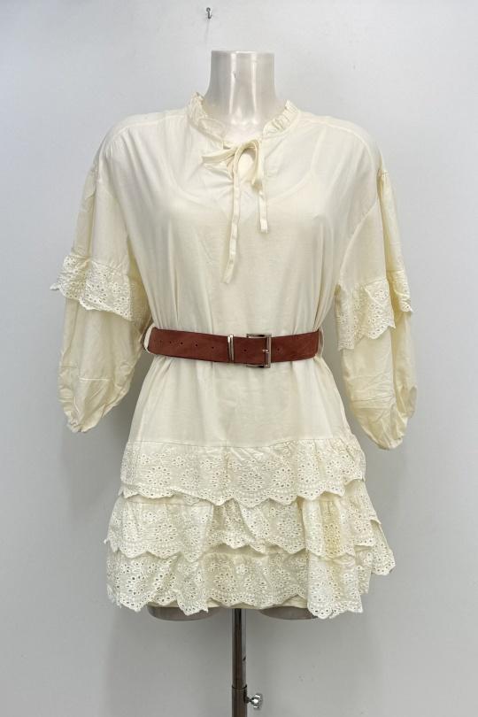 Robes courtes Femme Beige LOVIKA 36701 Efashion Paris