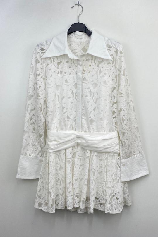 Robes courtes Femme Blanc LOVIKA 34982 Efashion Paris