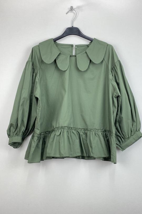 Blouses Femme Kaki LOVIKA 30166-1A Efashion Paris