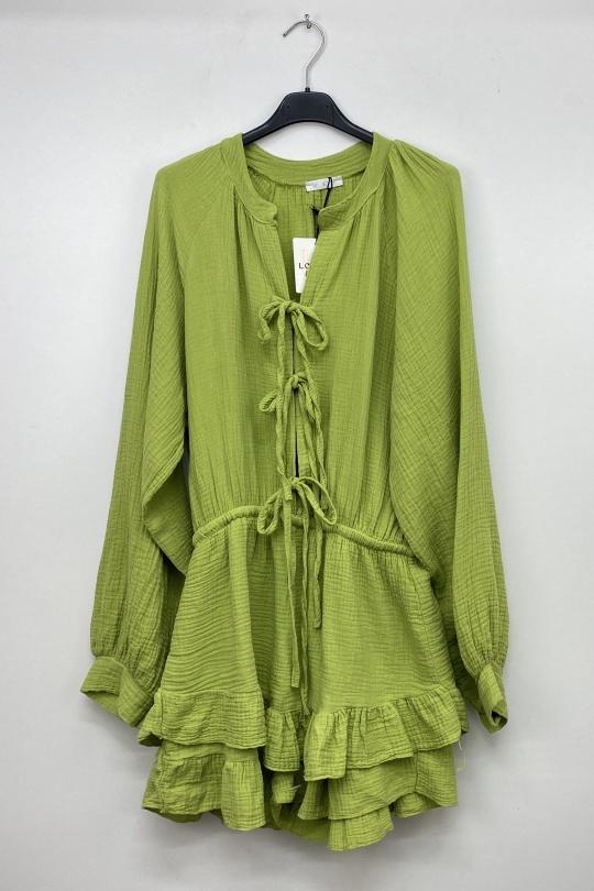 Combinaisons Femme Vert d eau LOVIKA 1357A Efashion Paris