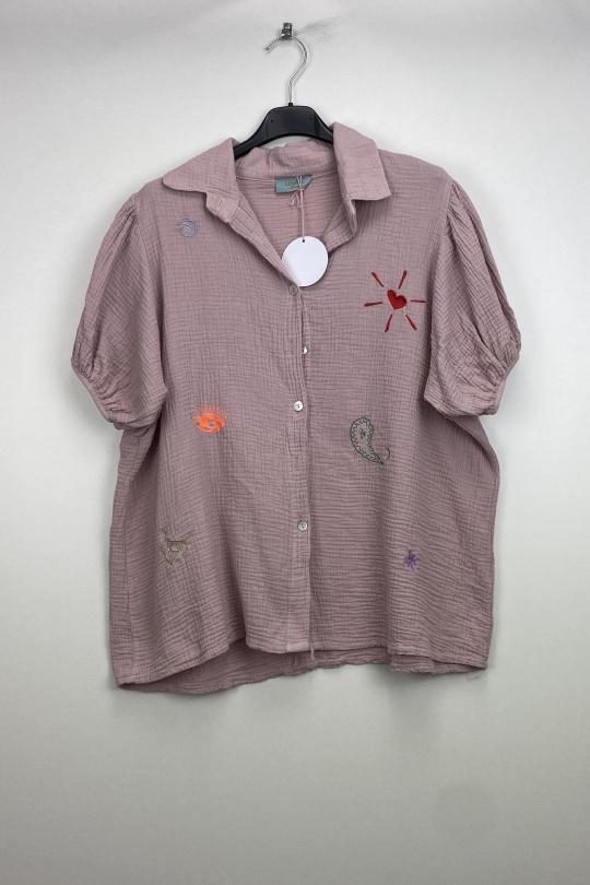 Chemises Femme Beige LOVIKA 80189A Efashion Paris