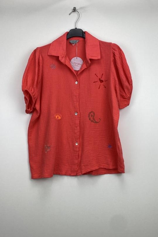 Chemises Femme Beige LOVIKA 80189A Efashion Paris