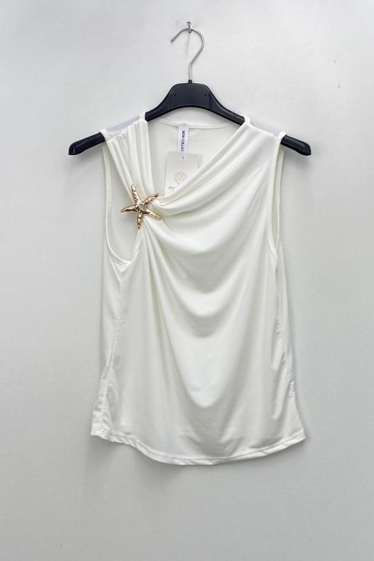 Tops Femme Blanc LOVIKA 23386 Efashion Paris