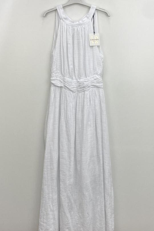 Robes longues Femme Blanc LOVIKA L11412 Efashion Paris