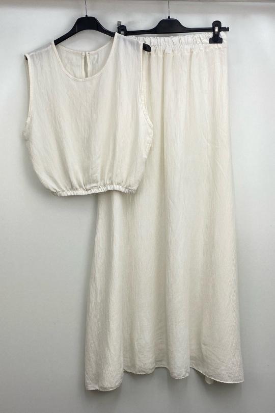 Ensembles Femme Blanc LOVIKA 31323 Efashion Paris