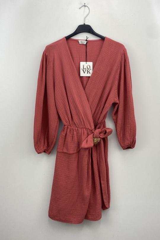 Robes courtes Femme Vert/Pomme LOVIKA 1120 Efashion Paris