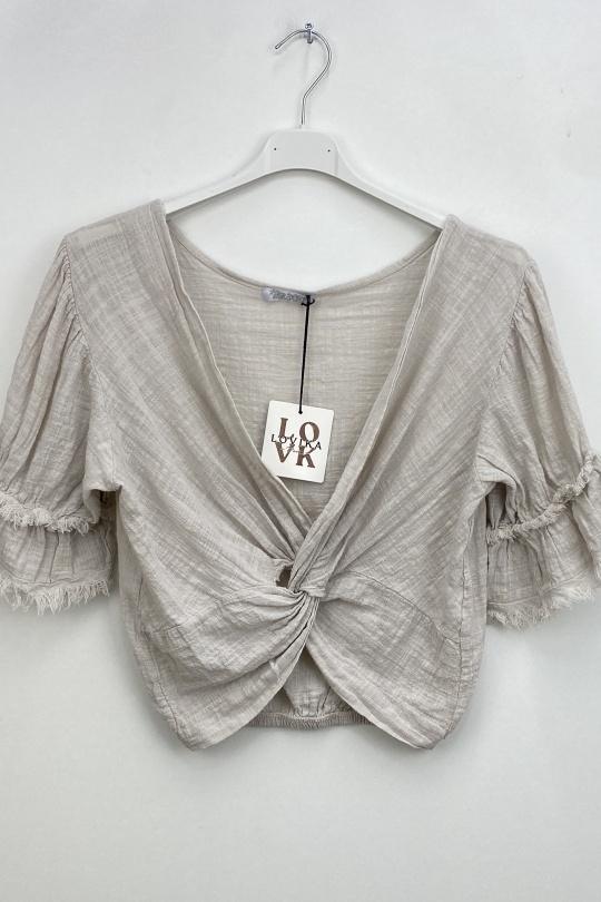 Tops Femme Beige LOVIKA 11642 Efashion Paris