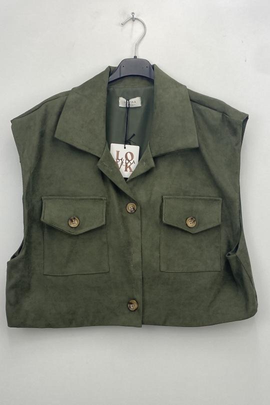 Gilets Femme Camel LOVIKA 50689 Efashion Paris