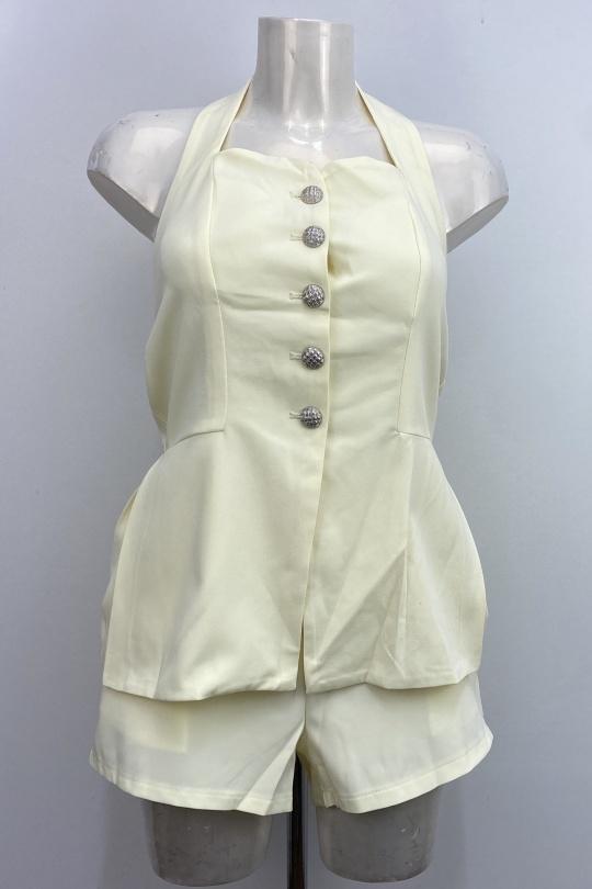 Ensembles Femme Jaune LOVIKA 40952 Efashion Paris