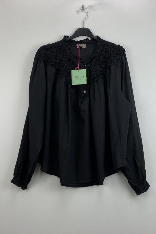 Camisas Mujer Black LOVIKA 80583 Efashion Paris